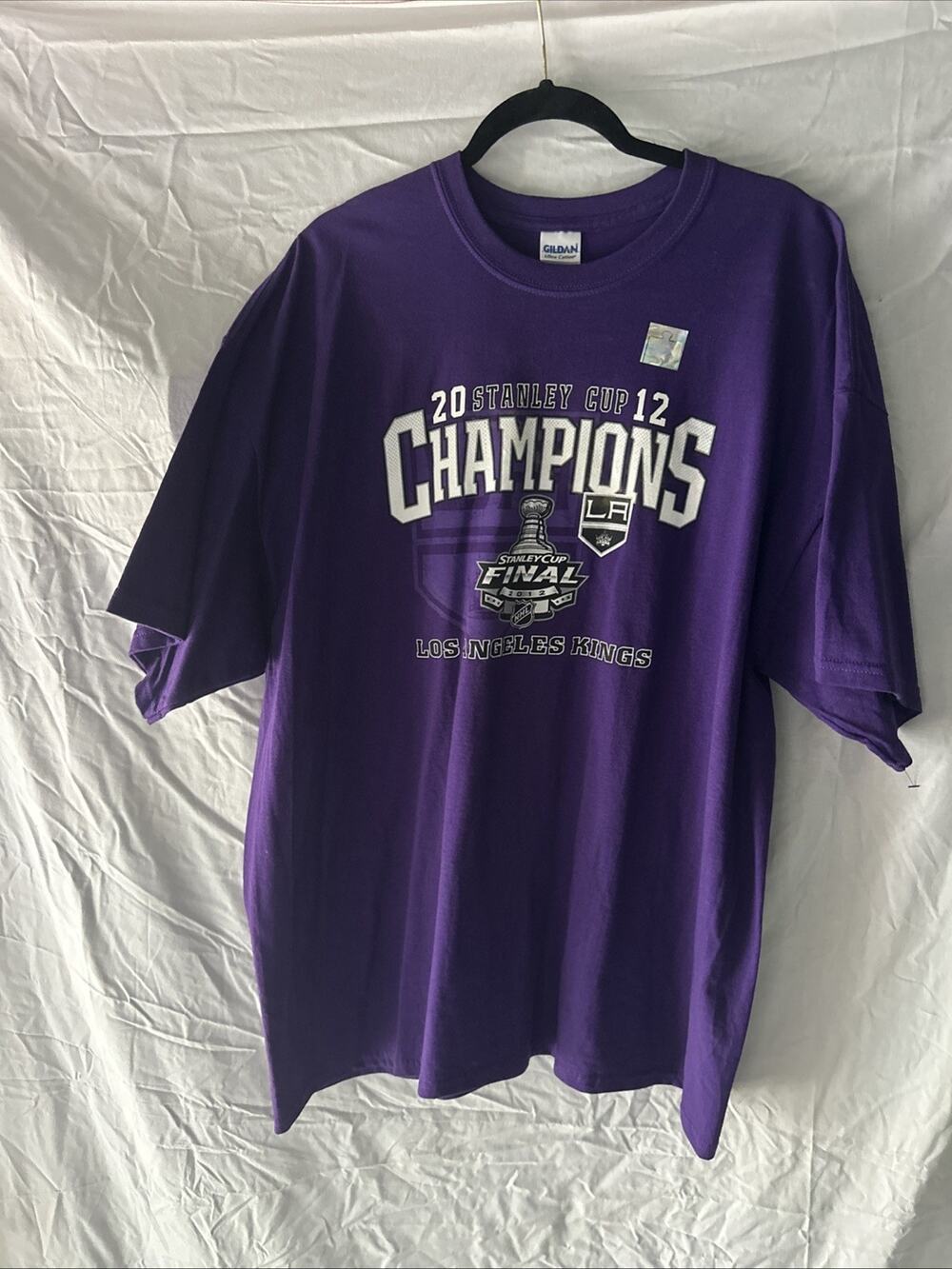 Los Angeles Kings Stanley Cup Champions 2012 Tshirt 2XL Purple Never Worn